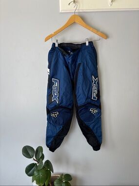 Fox Motocross Pants Youth 12/14 Blue Black Riding Pants MX Gear